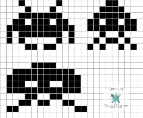 Diy 8 Bit Wall Art Nerdy Crafts Space Invaders Diy Space