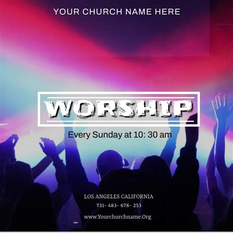 Copy Of Worship Postermywall