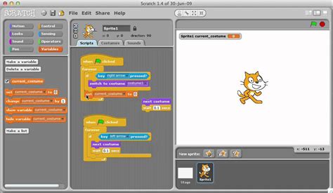 Scratch Making A Sprite Turn Left And Right Youtube
