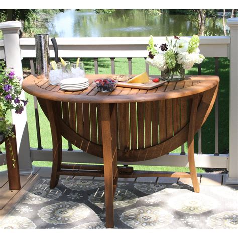 Folding boothby drop leaf rubberwood solid wood pedestal dining table. Folding Solid Wood Dining Table | Round folding table, Folding dining table