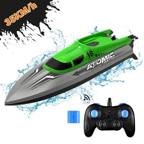 allcaca 2 4ghz remote control boat high speed rc racing boats waterproof electric ship with 35km