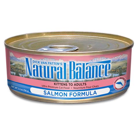 The canned dog food should also balance the nutrients well. Natural Balance Salmon Formula Wet Cat Food, 5.5 oz., Case ...