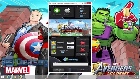 Marvel Avengers Academy Cheats Tool V13 Android Ios Credits