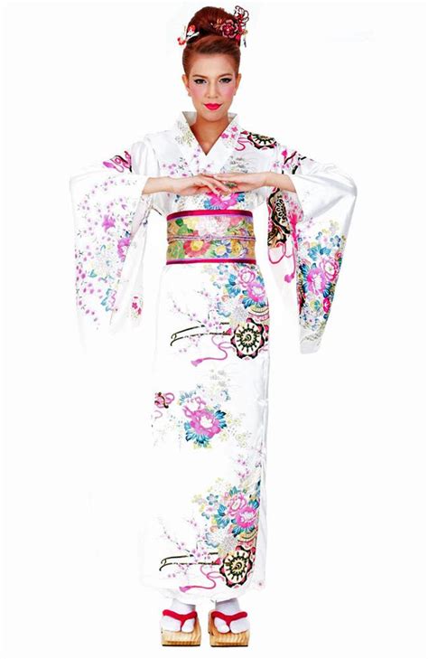White Floral Kimono Long Kimono Kimono Online