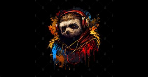 Badass Gangster Sloth Animal Gangster T Shirt Teepublic