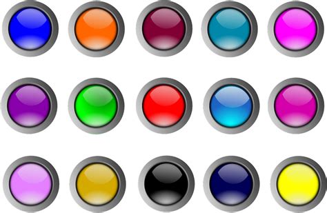Free Round Buttons Png Clipart Full Size Clipart 5308664 Pinclipart