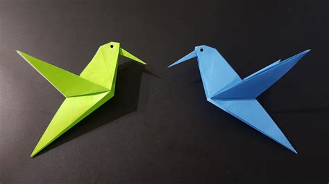 Origami Hummingbird Tutorial Easy Paper Origami For Kids And Beginners