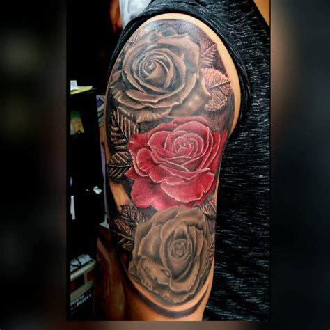 Top 61 Best Rose Sleeve Tattoo Ideas 2021 Inspiration Guide