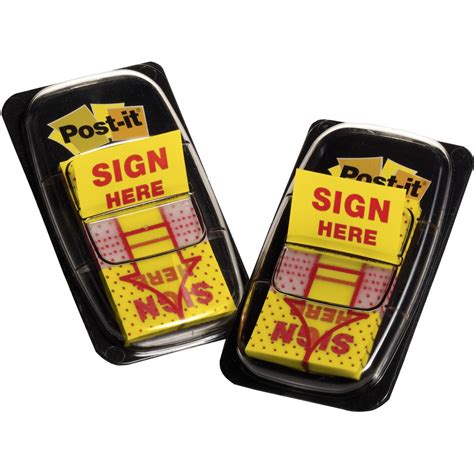 Post It Sign Here Message Flags 100pk Big W