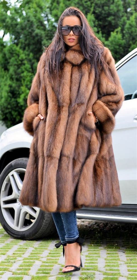 Russian Sable Fur Coat Coat Fur Coat Winter Coats Women