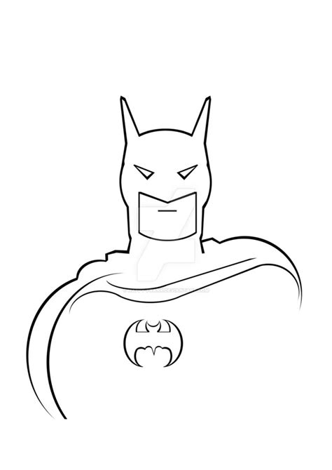 Batman Outline Batman Clipart Line Drawing Pencil And In Color Batman