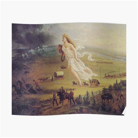 John Gast Spirit Of The Frontier 1872 Poster For Sale By