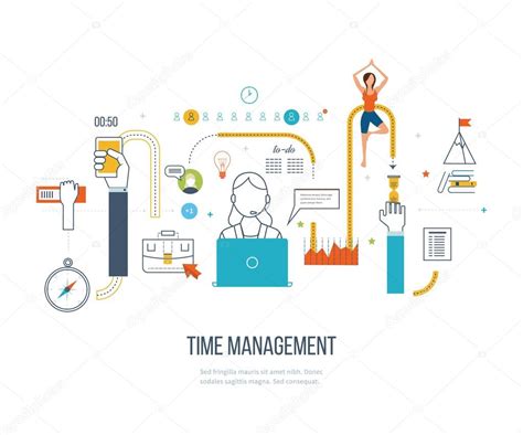 Time Management Concept Planning Stock Vector Image By ©ideyweb 96636172