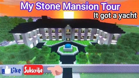 Minecraft Stone Mansion Tour Youtube
