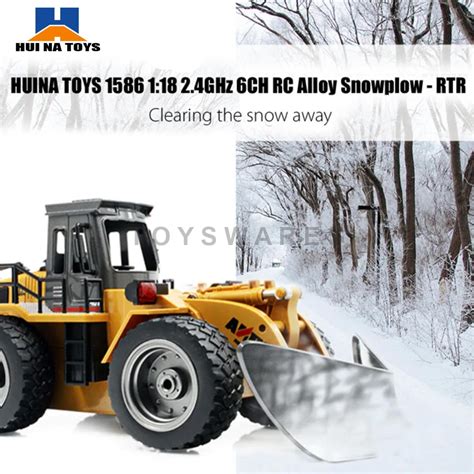 Huina 1586 Snow Clearer Rc 118 Engineering Truck Snowplows 6 Channels