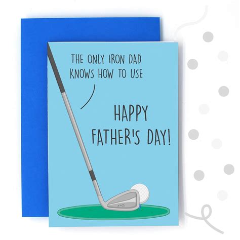 Golf Pun Fathers Day Card Diy Fathers Day Cards Funny Ts For Dad Dad Cards