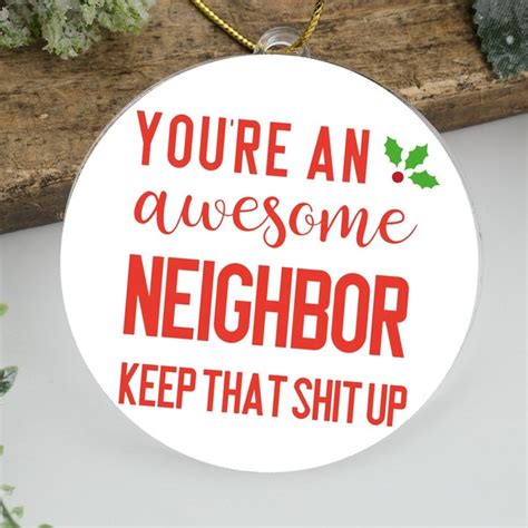neighbor ornament etsy