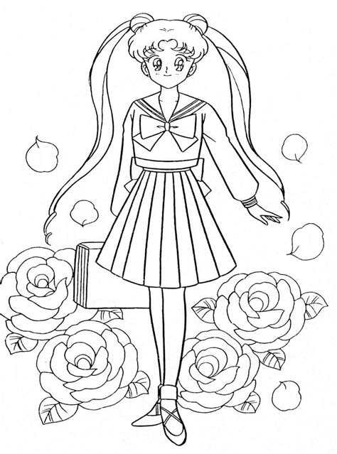 Printable Sailor Moon Coloring Page Free Printable Coloring Pages For