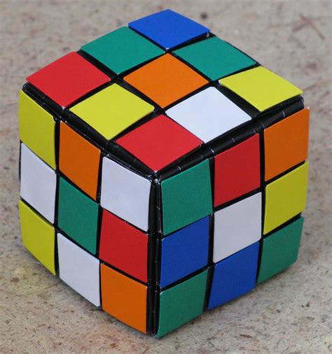Origami Rubiks Cube Version 2 Artist Daniel Brown This I Flickr