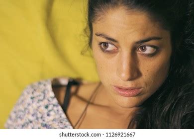 Portrait Scared Woman Stock Photo Shutterstock
