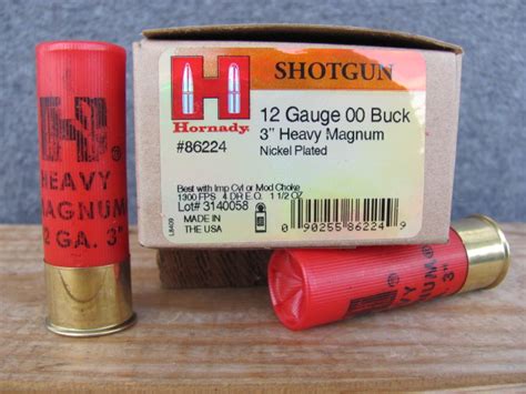 100 Round Case 12 Gauge 3 Inch 00 Buck Heavy Magnum Hornady Coyote