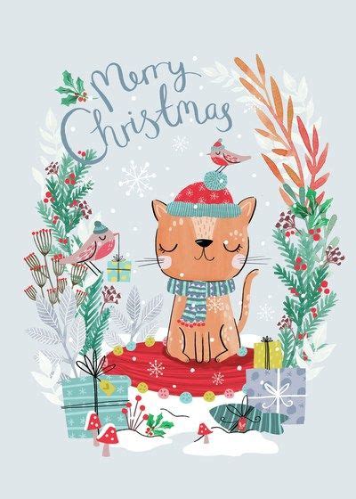Felicity French Advocate Art Christmas Illustration Christmas Cats