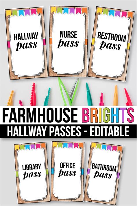 Looking For Hallway Passes For Your Preschool Kindergarten And First