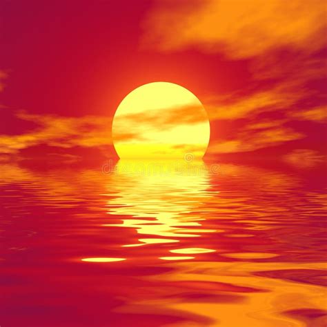 Red Sunset Soft Colors Stock Illustration Illustration Of Freedom