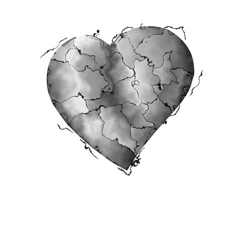 Vector Clip Art Of Distorted Steel Heart Free Svg