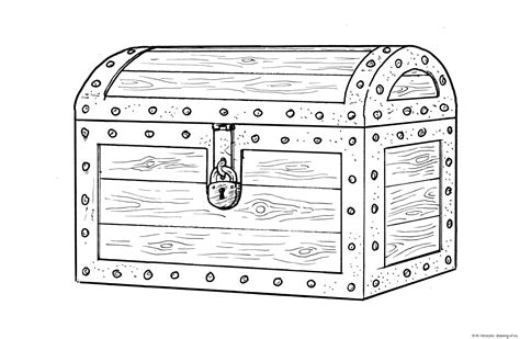 Drawing Of Treasure Chest Drawing Ofeu
