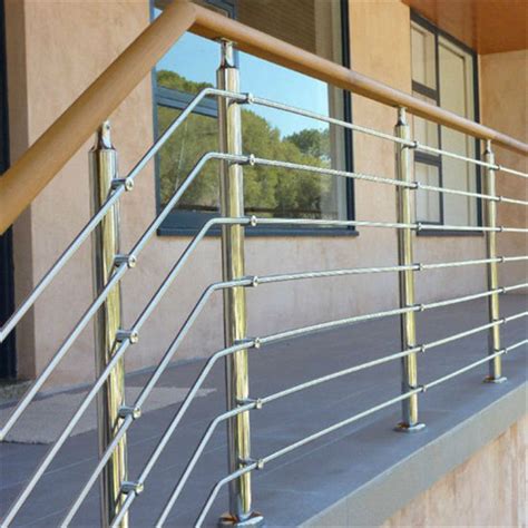 China Residential Rod Railing Stainless Steel Guardrail Stair Railing