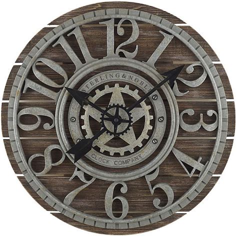 Sterling And Noble 235 Inch Shiplap Farmhouse Wood Wall Clock Bed