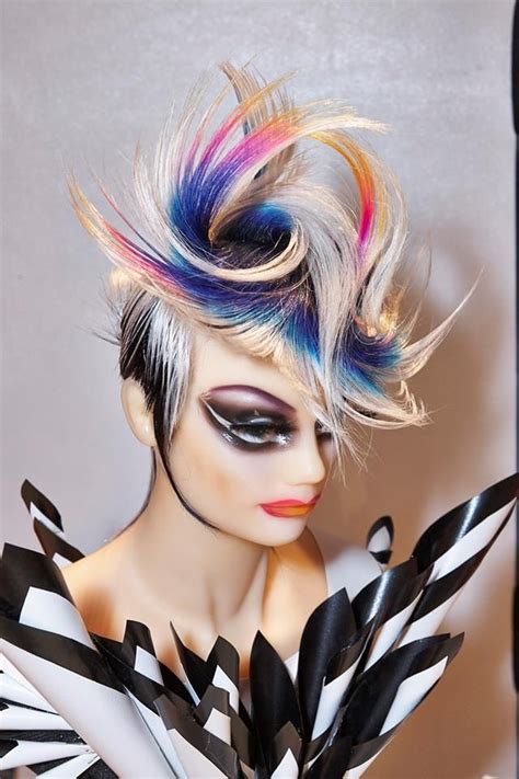 Day Funky Hairstyles Creative Hairstyles High Fashion Hair