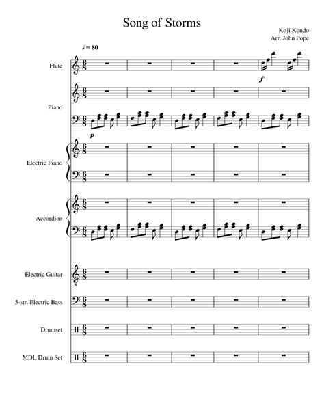 Browse our 12 arrangements of song of storms. sheet music is available for piano, alto flute 1, alto flute 2 and 7 others with 3 scorings and 1 notation in 3 genres. Song of Storms Sheet music for Flute, Piano, Accordion, Guitar | Download free in PDF or MIDI ...
