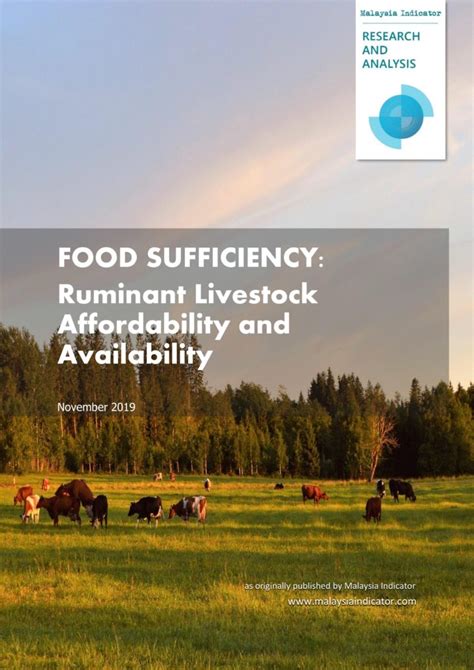 Food Sufficiency Ruminant Livestock Affordability And Availability