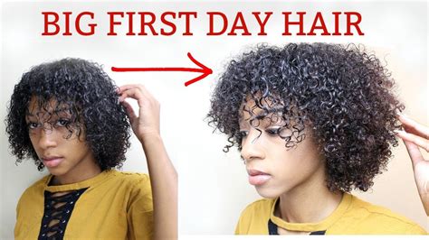 • how to detangle kinky curly weave or natural kinky hair. HOW TO GET VOLUME ON YOUR FIRST DAY WASH AND GO | Natural ...