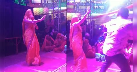 Newly Bride Dancing On Haryanvi Song Goli Chal Javegi Goes Viral दुल्हन ने साड़ी पहनकर डांस