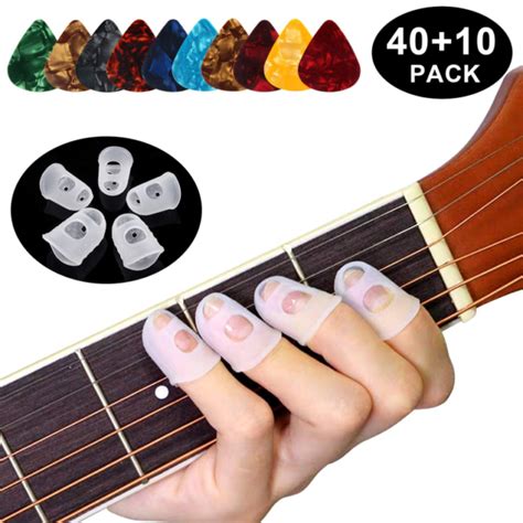 12pcs Finger Nail Electric Classical Guitar Fingertip Picks Protectors