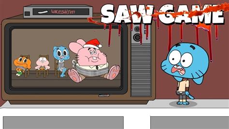 ¡qué maldita locura de juego! Gumball Saw Game #1 - YouTube