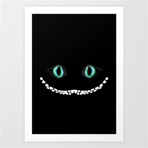Cheshire Cat Eyes Art Print By Borja Fernández Society6