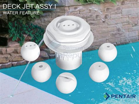 Pentair Water Effects Deck Jet Assy I White 1 12 Pvc Slip Product