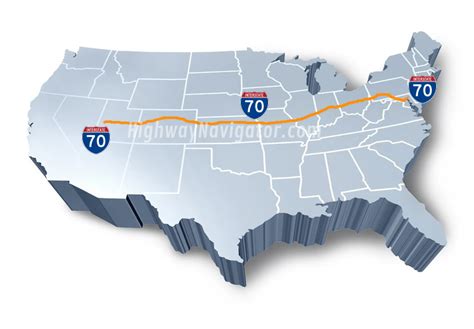 Interstate 70 Route Map