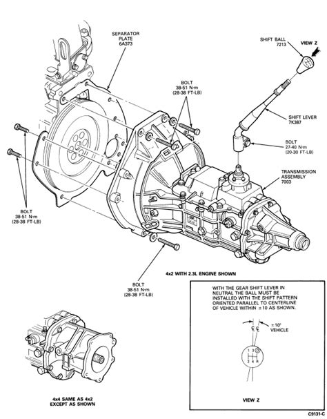 Ford Ranger Transmission Diagrams Qanda For 5 Speed And 6 Speed Manual