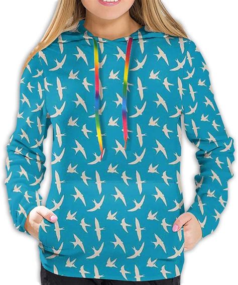 Womens Fashion Hoodies 3d Printbirds In The Sky Flying