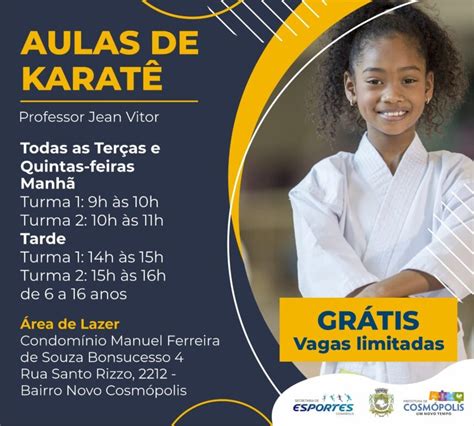 Esportes Abre Vagas Para Aulas Gratuitas De Karatê Prefeitura Municipal De Cosmópolis