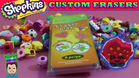 Custom Shopkins Erasers Diy Kookie Cookie Eraser Clicky Mouse And More
