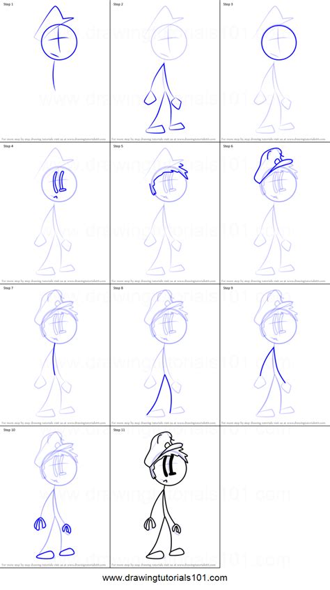 How To Draw Jacob Rose From The Henry Stickmin Printable Step By Step