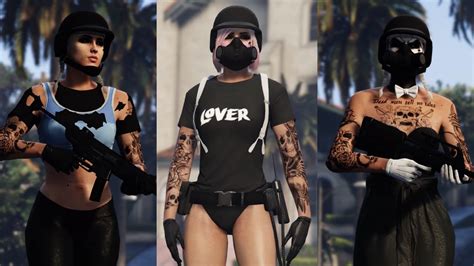GTA 5 Online HOT ASF FEMALE OUTFIT COMPONENTS Tryhard Freemode