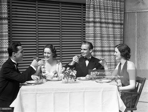 The contestants are judged on their cooking, service, and décor. 1930s DINNER | Dinner party, Vintage images, Image