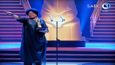 Tv With Thinus Saftas 2014 Lillian Dube Storms The Stage To Grab The